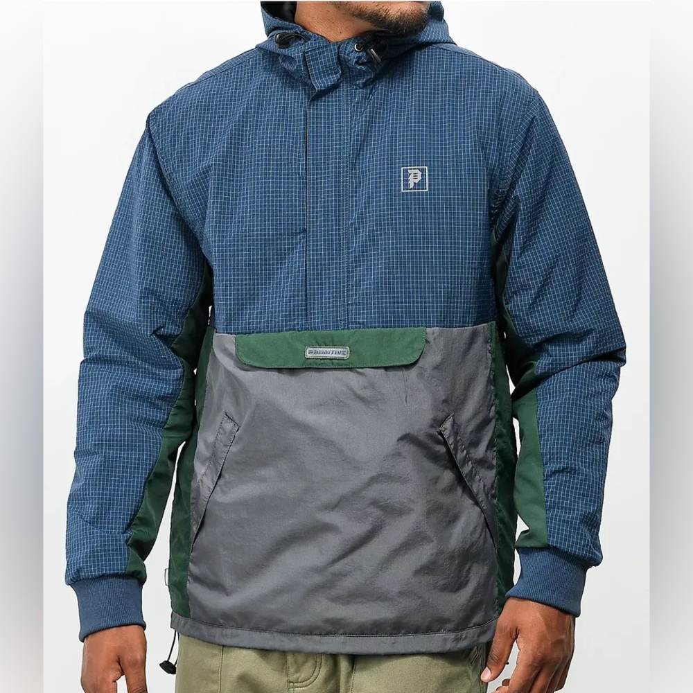Primitive Prime Blue & Green Anorak Jacket